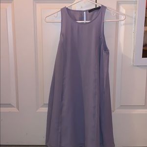 Lavender chiffon dress